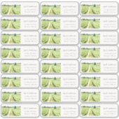 Waterverf Green Winery Vineyard Gastadres Sticker (Voorkant)