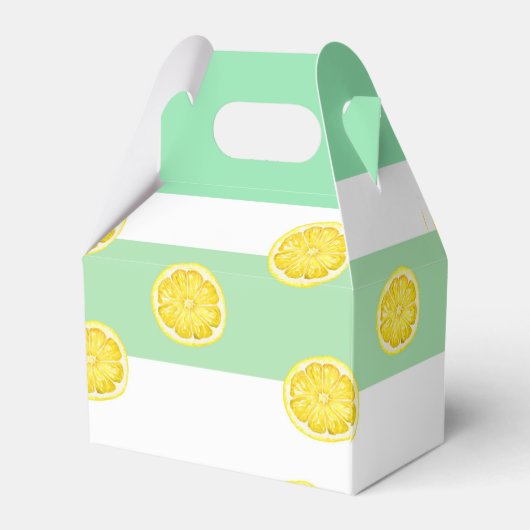 Waterverf Green Yellow Lemon Bedankdoosjes (Achterkant)