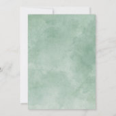 Waterverf Greenery Baby Chick Baby shower Kaart (Achterkant)