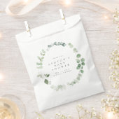 Waterverf Greenery Baby shower Bedankzakje (Geknipt)