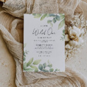Waterverf Greenery Baby shower Kaart