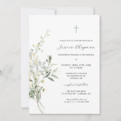 Waterverf Greenery Baptisme Kaart (Voorkant)