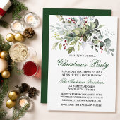 Waterverf Greenery Berries kerstfeest Kaart