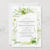 Waterverf Greenery-bevestiging Kaart (Voorkant)