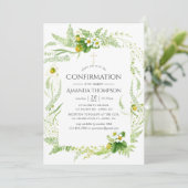 Waterverf Greenery-bevestiging Kaart (Staand voorkant)