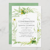 Waterverf Greenery-bevestiging Kaart (Voorkant / Achterkant)