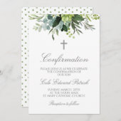 Waterverf Greenery-bevestiging Kaart (Voorkant / Achterkant)