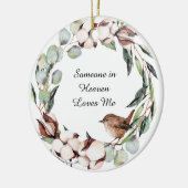 Waterverf Greenery Bird Wreath Memorial Keepomwill Keramisch Ornament (Links)
