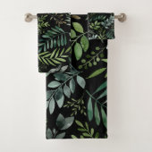 Waterverf Greenery bladeren Bad Handdoek (Insitu)