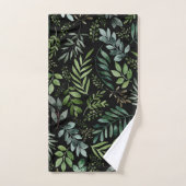 Waterverf Greenery bladeren Bad Handdoek (Handdoek)