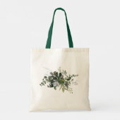 Waterverf Greenery, Blue Gum Eucalyptus Welcome Tote Bag (Achterkant)