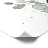 Waterverf greenery boho foliage welkom poster (Hoek)