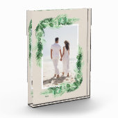 Waterverf Greenery Border Fotoblokken (Links)