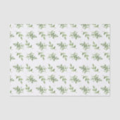 Waterverf Greenery Branches Patroon Tissuepapier (Voorkant)