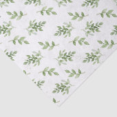 Waterverf Greenery Branches Patroon Tissuepapier (Detail)