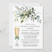 Waterverf Greenery Bridal Luncheon Sage Green Kaart (Voorkant)