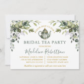 Waterverf Greenery Bridal Tea Party Sage Green Kaart (Voorkant)