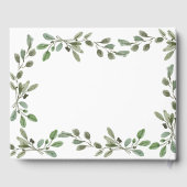 Waterverf Greenery | Bruiloft Gastenboek (Achterkant)