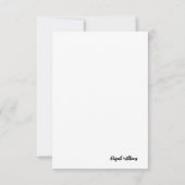 Waterverf Greenery Custom White Bedankkaart (Achterkant)