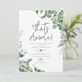 Waterverf Greenery dat is nog meer! Vrijgezellenfe Kaart (Staand voorkant)