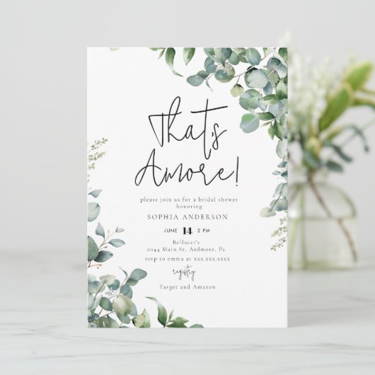 Waterverf Greenery dat is nog meer! Vrijgezellenfe Kaart (Staand voorkant)