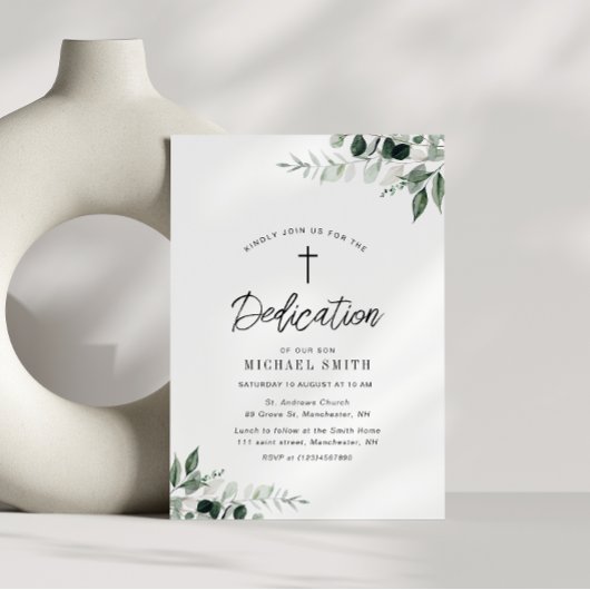 waterverf Greenery Dedication Kaart