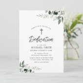 waterverf Greenery Dedication Kaart (Staand voorkant)