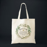 Waterverf Greenery Destination Wedding Welcome Tote Bag<br><div class="desc">Waterverf Greenery Destination Wedding Welcome Canvas tas.</div>