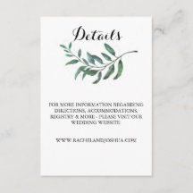 Waterverf Greenery — Details Card