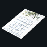Waterverf Greenery Dusty Blue Vrijgezellenfeest Bi Notitieblok<br><div class="desc">Bingo Sheets Bingo Waterverf Bingo Bingo Bingo Blocnote bevat eucalyptusbladeren,  groene botanische bladeren,  stoffige blauwe bladeren en andere prachtige botanische groenery. Trendy Calligraphy Script. Dusty Blue.</div>