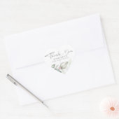 Waterverf Greenery Elegant Calligrafie Hartelijk d Hart Sticker (Envelop)