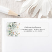 Waterverf Greenery en Eucalyptus Leaves Etiket (Insitu)