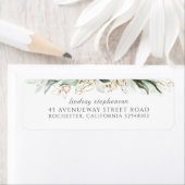 Waterverf Greenery en Eucalyptus Leaves Etiket (Insitu)