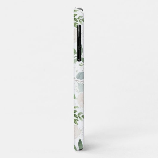 Waterverf Greenery en White Flowers Pattern Case-Mate iPhone Case (Achterkant/links)
