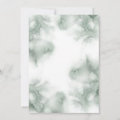 Waterverf Greenery | Eucalyptus Engagement Party Kaart (Achterkant)