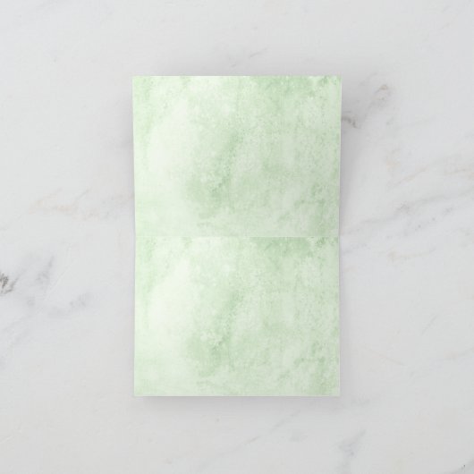 Waterverf Greenery Eucalyptus Leaves Place Card Bedankkaart (Binnen)