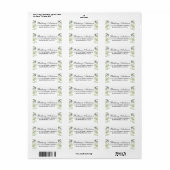 Waterverf Greenery Eucalyptus Return Address Etiket (Full Sheet)
