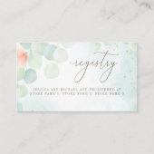 Waterverf Greenery Eucalyptus Wedding Registry Informatiekaartje (Voorkant)