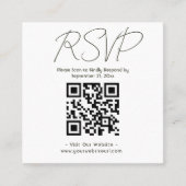 Waterverf Greenery Eucalyptus Wedding Vierkante Visitekaartje (Voorkant)