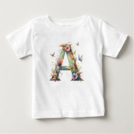 Waterverf Greenery Fairies Monogram Letter A