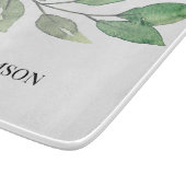 Waterverf Greenery Familienaam Snijplank (Hoek)