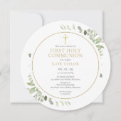 Waterverf Greenery First Heilige Communaire Circul Kaart (Voorkant)
