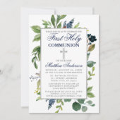 Waterverf Greenery First Heilige Communauteit Foto Kaart (Voorkant)