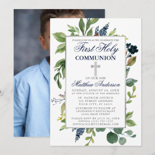 Waterverf Greenery First Heilige Communauteit Foto Kaart