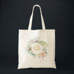 Waterverf Greenery Floral Bridesmaid Favor Tote Bag<br><div class="desc">Deze botanische waterverf is een elegante aanvulling op je trouwfeest,  met een fijne roos uit de tuin van het canvas tas land. Ideaal voor bruidsmeisjes,  zusjes,  moeder of vader van de bruid of bruidegom of iemand anders die van cruciaal belang is voor uw speciale dag. Ontworpen door: Thisnotme©</div>