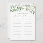 Waterverf Greenery Floral raad de Kaart van het Sp (Voorkant)