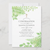 Waterverf Greenery Foliage-bevestiging Kaart (Voorkant)