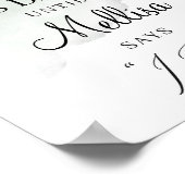 Waterverf greenery foliage boho coundown sign poster (Hoek)