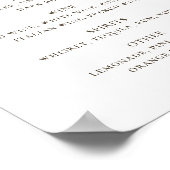 Waterverf greenery foliage bruiloft drink poster (Hoek)