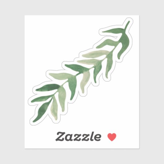 Waterverf Greenery Foliage Stickers (Vel)